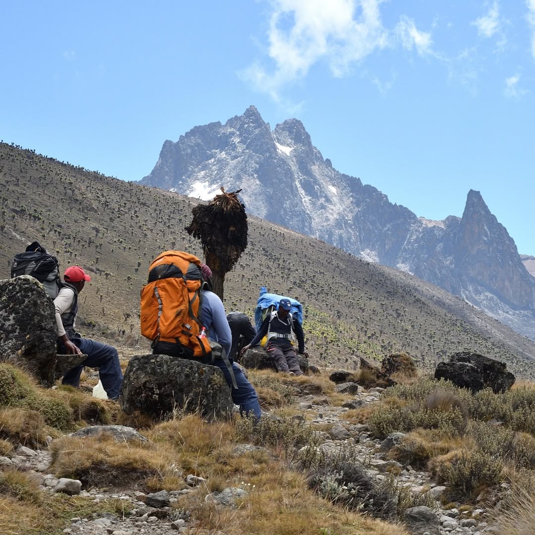 Mount Kenya summit sunrise view